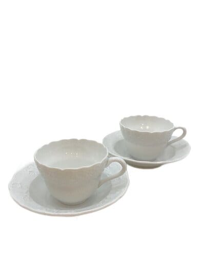商品画像：カップ&ソーサー/2点セット/WHT/3002-2-00 1
