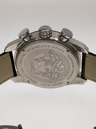 商品画像：クォーツ腕時計/アナログ/レザー/BLK/BLK 3