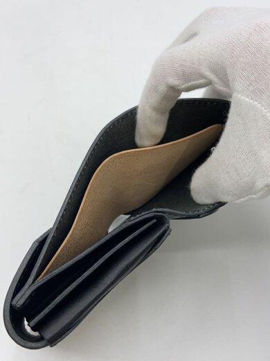商品画像：2つ折り財布/レザー/BLK/メンズ 6
