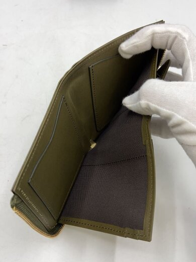 商品画像：2つ折り財布/レザー/KHK/メンズ 6