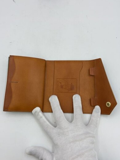 商品画像：3つ折り財布/レザー/GRN/無地/メンズ 4