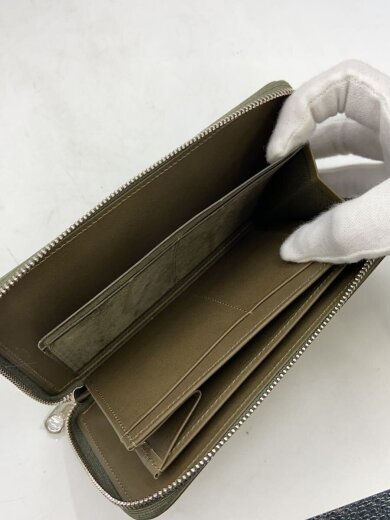 商品画像：長財布/レザー/KHK/無地/レディース// 6