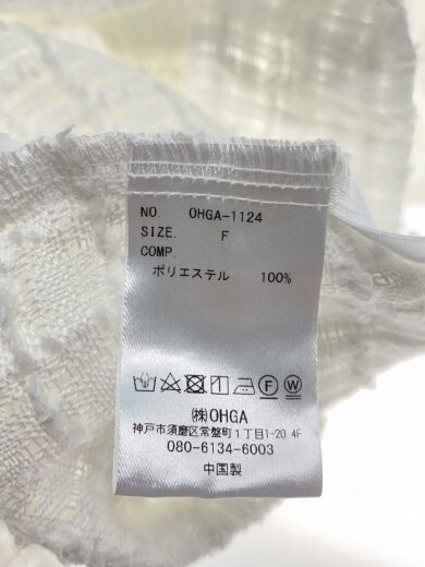 商品画像：半袖ブラウス/FREE/ポリエステル/WHT/OHGA-1124// 4