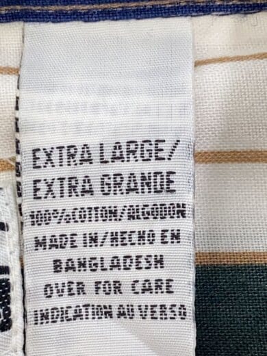 商品画像：長袖シャツ/XL/コットン/BLU/ストライプ 4