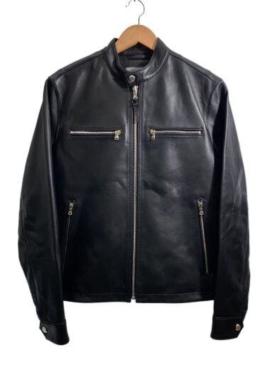 商品画像：HERMAN KEY ラムレザー シングルライダースジャケット/XS/羊革/BLK/MC57748 1