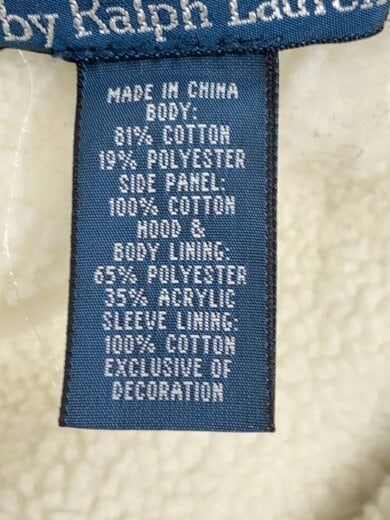 画像：POLO RALPH LAURENジップパーカー/L/コットン/GRY/MNBLKIM1C000825