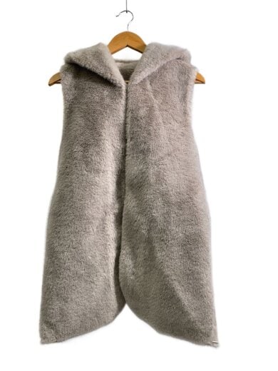 商品画像：フェイクファーベスト/ベスト/2/ポリエステル/BEG/無地/202320-19-070-91-020 1