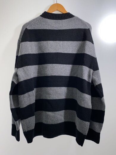 商品画像：ニット・セーター(厚手)/L/ウール/GRY/ボーダー/CL650 2
