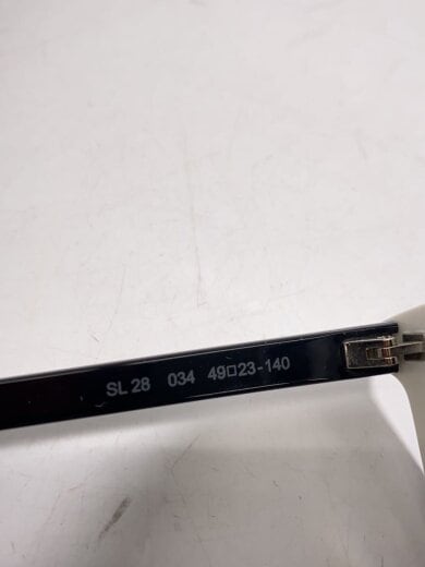 商品画像：サングラス/ウェリントン/WHT/BLK/メンズ/SL 28 5