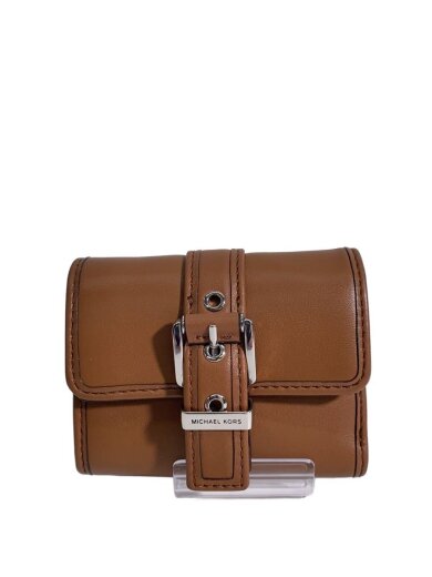 商品画像：3つ折り財布/レザー/BRW/レディース 1