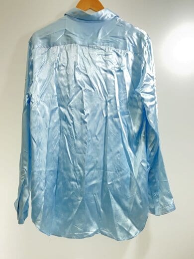 商品画像：長袖シャツ/48/レーヨン/BLU/無地/MASS-SH0624 2