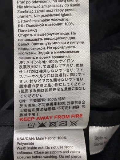 商品画像：マウンテンパーカー/L/ナイロン/BLK/無地/1012-00540// 4
