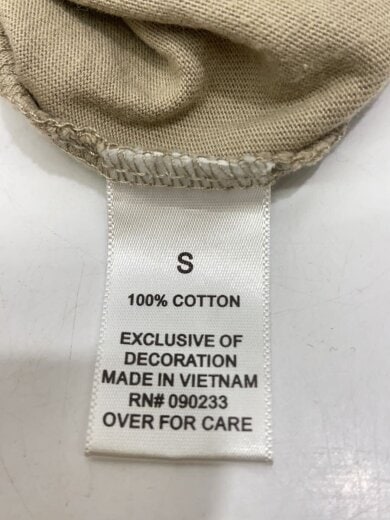 商品画像：長袖Tシャツ/S/コットン/BEG 4