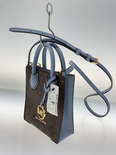 商品画像：ショルダーバッグ/レザー/BLU/総柄/BA-2112 2