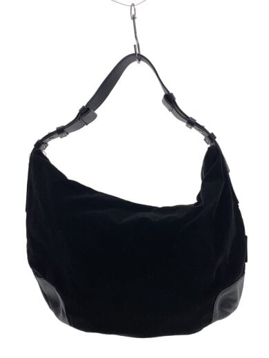 商品画像：ハンドバッグ/コーデュロイ/BLK/無地 1