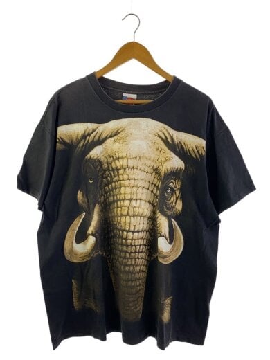 商品画像：Tシャツ/XL/コットン/BLK 1