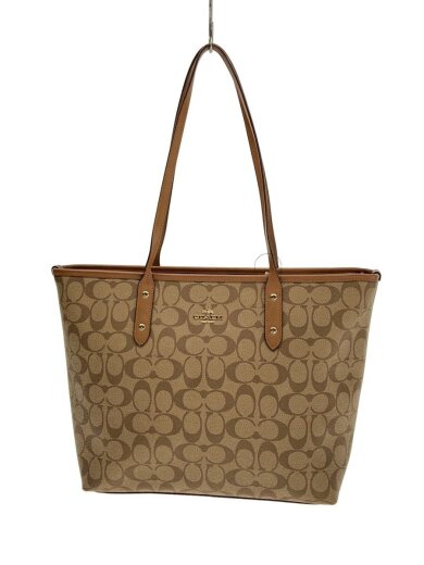 商品画像：トートバッグ_シグネチャー/PVC/BRW/総柄 1