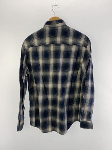 画像：ARMANI EXCHANGE長袖シャツ/S/コットン/NVY/オンブレCK/6LZCL5 ZNWPZ2