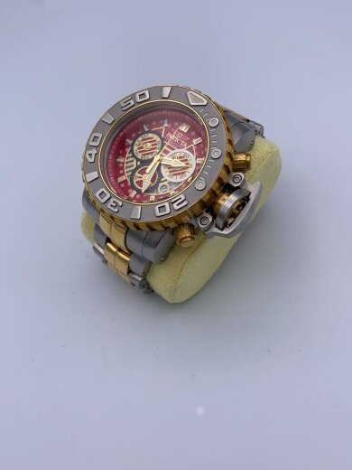 商品画像：クォーツ腕時計/アナログ/ステンレス/RED/SLV 2