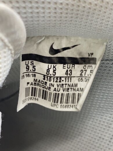 商品画像：AIR FORCE 1 07/エアフォース/ホワイト/315122-111/27.5cm/WHT 5