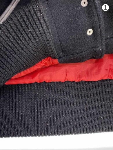 商品画像：スタジャン/M/ウール/BLK/48202 6