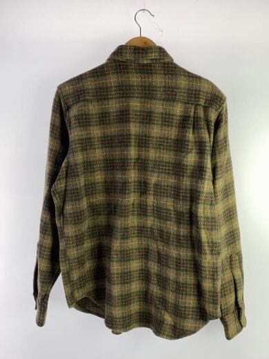 商品画像：長袖シャツ/XL/ウール/KHK/チェック 2