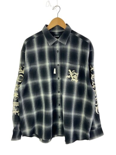 商品画像：長袖シャツ/L/ポリエステル/BLK/101233014004 1