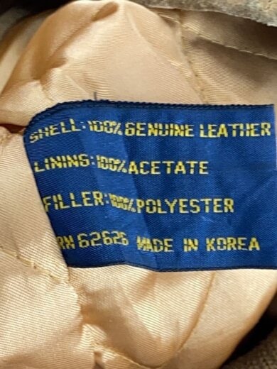 商品画像：レザージャケット・ブルゾン/L/レザー/BEG/無地 4