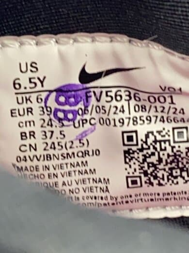 商品画像：ローカットスニーカー/24.5cm/BLK/fv5636-001 5