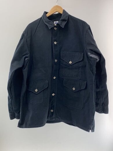 画像：POST OVERALLSカバーオール/L/コットン/BLK1