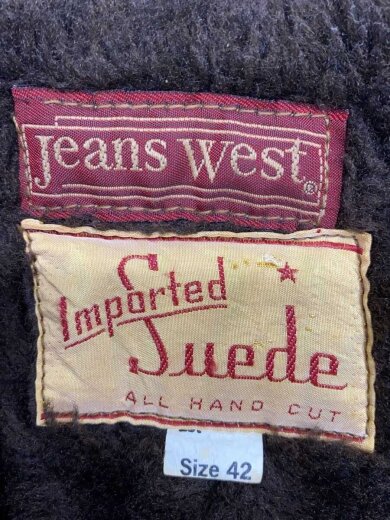 商品画像：Jeans West/レザージャケット・ブルゾン/42/--/BRW/無地// 3