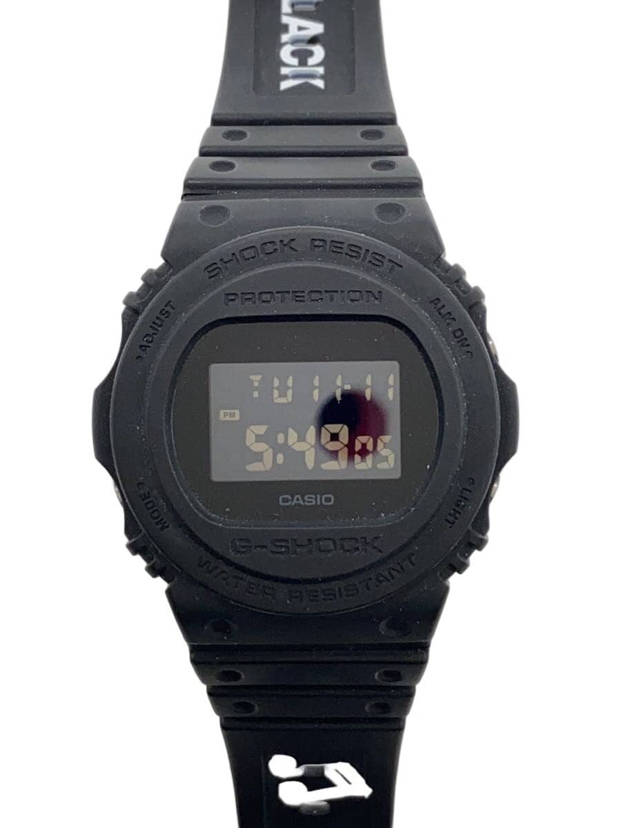 CASIO × COMME des GARCONS HOMME / クォーツ腕時計/デジタル/BLK/BLK/DW-5750E