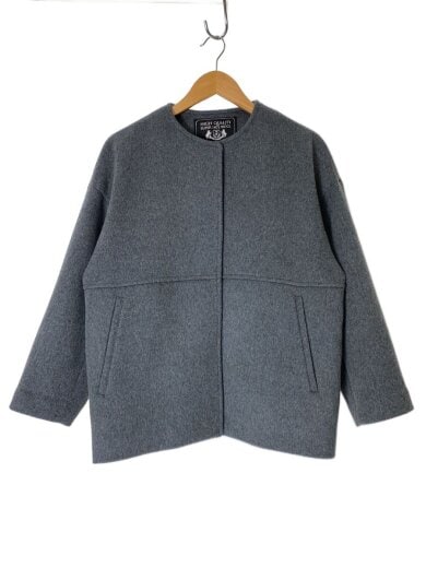 商品画像：コート/36/ウール/グレー/無地/25-020-400-9094-4-0 1
