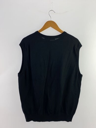 商品画像：ニットベスト(薄手)/2/コットン/BLK/無地/GM201-80122B 2