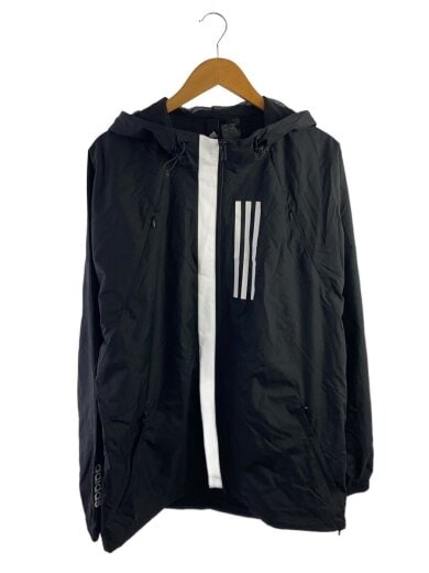 商品画像：ジップパーカー/XL/ポリエステル/BLK/無地/EK4624 1