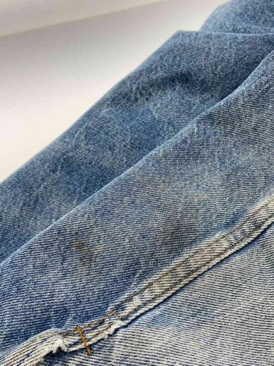 商品画像：60-70s/VT/70505-0317/実寸40位/デニム/インディゴ/ダメージ有/ボタン裏52 5