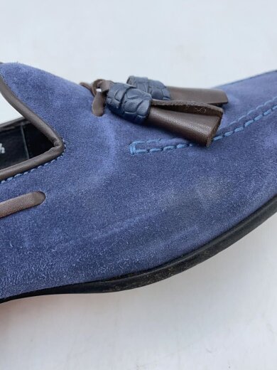 商品画像：ドレスシューズ/ネイビー/スウェード/14113/タッセル 9