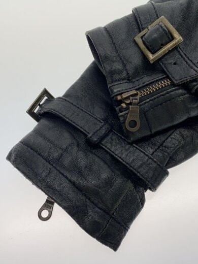 商品画像：シングルライダースジャケット/L/羊革/BLK/無地// 6