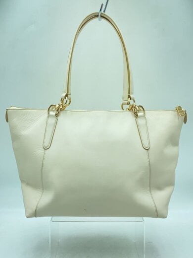 商品画像：トートバッグ_オールレザー/レザー/ホワイト/AVA TOTE 2