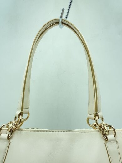 商品画像：トートバッグ_オールレザー/レザー/ホワイト/AVA TOTE 3