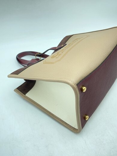 商品画像：トートバッグ/ベージュ/ボルドー/C6035/2WAY/Field Tote 30 In Colorbloc 5