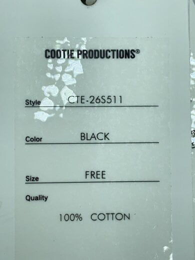 商品画像：COOTIE PRODUCTIONS/ハット/FREE/コットン/BLK/無地/メンズ/CTE-26S511 9