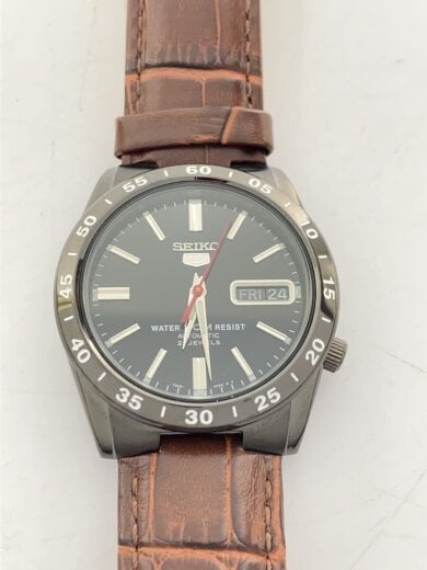 商品画像：自動巻腕時計/アナログ/レザー/SLV/BRW/7S26-02T0 1