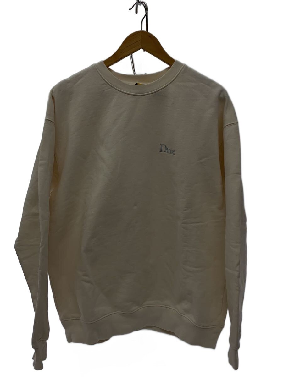 Dime / スウェット/L/コットン/BEG/無地/ロゴ刺繍