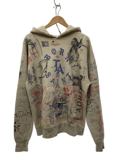 商品画像：パーカー/XL/コットン/WHT/プリント/SM-YS8-0000-C11 1