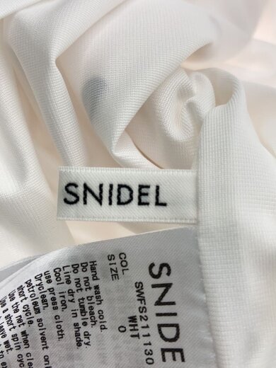 商品画像：ロングスカート/0/ポリエステル/WHT/ドット/SWFS211130/ドットジャガードナロースカート 4