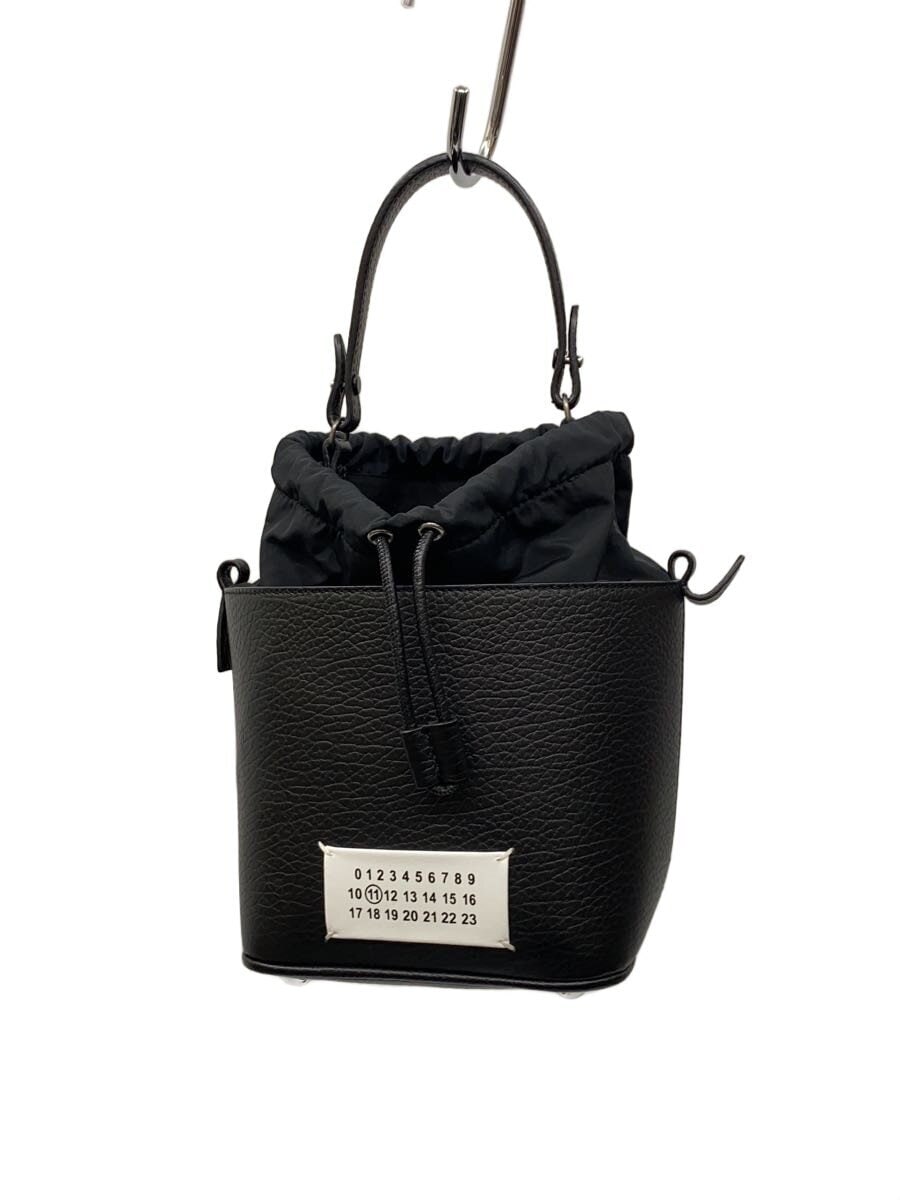Maison Margiela / ショルダーバッグ/牛革/BLK/無地/S61WG0035/5AC BUCKET/ショルダー紐付属