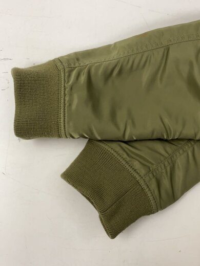 商品画像：フライトジャケット/M/ナイロン/GRN/無地/シミあり/状態考慮 5