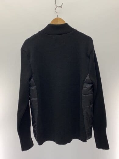 商品画像：ダウンジャケット/XL/ナイロン/BLK/無地/LI2303/ニット切り替え 2