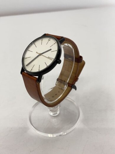 商品画像：クォーツ腕時計/アナログ/レザー/BLK/BRW/SKW6352 2